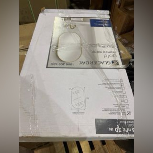 Vanity Mirror in Gold (Screws Not Included) - Picture 2 of 3